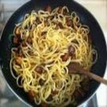 Spaghetti Con Melanzane Fritte